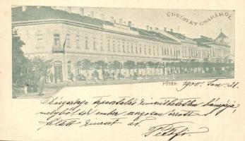 1900 Békéscsaba, Csaba; Fő tér, Fiume szálloda