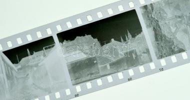 cca 1960-1970 Esztergom, városképek, 86 db negatívkocka tekercseken