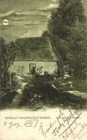 1907 Bikszád-gyógyfürdő, Baile Bixad; Vízi malom a faluban. Divald Károly fia / watermill in the village
