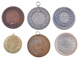 6db-os vegyes sportérem tétel, közte 1950. "Magyar Labdarúgó Szövetség 1950 évi II. oszt. Nemze...