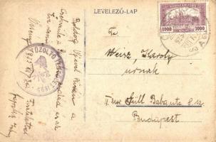 Őcsény, Református templom + Tűzoltó Testület pecsét a hátoldalon(EB)