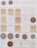 Dél-Afrika 116db-os érmegyűjtemény berakóban T:vegyes
South Africa 116pcs of coins in binder C:mixe...