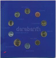 1998-2004. "Európai Unió tagjelölt országainak pénzei" (10xklf) érme dísztokban a következ...