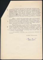 1964 Nyers Rezső saját kézzel aláírt levele Vas Zoltán (1903-1983) író, 56-os államminiszter részére...
