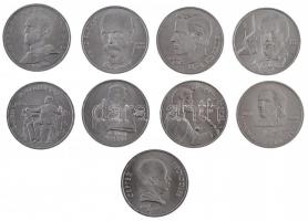 Szovjetunió 1989-1991. 1R Cu-Ni (9x) forgalmi emlékérmek T:1- Soviet Union 1987-1990. 1 Ruble Cu-Ni (9x) commemorative coins C:AU
