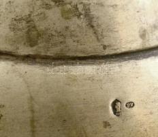 Ezüst (Ag.) talpas ólomkristály váza, csiszolt, jelzett (P.V), Krúdy gyula emlékverseny I." fel...