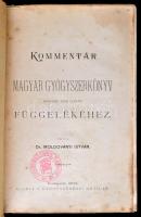 Magyar gyógyszerkönyv. Pharmacopoea Hungarica. Második kiadás. Bp., 1888, Athenaeum. Kiadói egészvás...