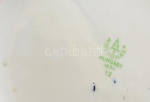 Hollóházi virágos váza, matricás, jelzett, hibátlan, m: 30,5 cm