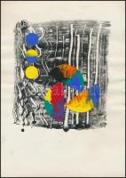 Németh Ami (?-?): Kollázsok, 3 db, 29×21 cm