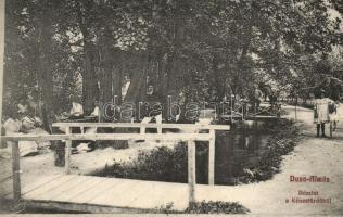 1912 Dunaalmás, Kénes fürdő részlete. Kiadja L. H. Pannonia (EK)