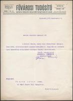 1903-1931 A Független Újság, a Fővárosi Tudósító és Az Est fejléces levélpapírjára írt levelek, 3 db