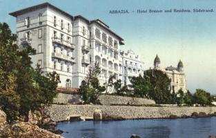 Abbazia, Südstrand, Hotel Breiner (kopott sarkak / worn corners)