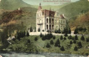 4 db RÉGI képeslap; 2 db Herkulesfürdő, Parádfürdő, Félixfürdő / 4 pre-1945 town-view postcards; Par...