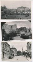 3 db RÉGI felvidéki városképes lap; 2 db Léva és Losonc + visszatért bélyegzések / 3 pre-1945 Upper Hungarian town-view postcards; Levice, Lucenec + cancellations