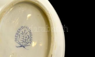 Herendi Viktória mintás tálkák ( 2 db) kézzel festett, jelzett, apró kopással, d:7 cm, 9×5,5 cm