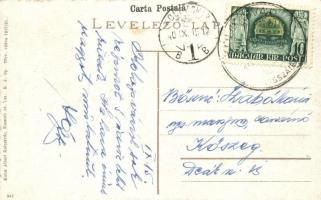 Kolozsvár, Cluj; Kossuth Lajos utca / Calea Victoriei / street view + "1940 Kolozsvár visszatér...