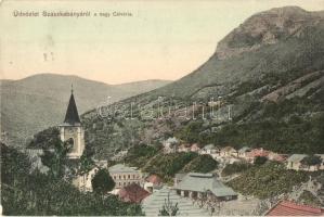 Szászkabánya, Sasca Montana; Kálvária / Calvary - 2 db régi képeslap / 2 pre-1945 postcards