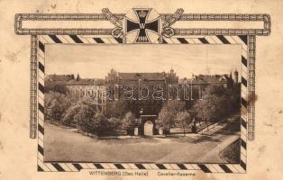 Wittenberg, Bezirk Halle, Cavalier-Kaserne / WWI German military, cavalry barracks (crease)