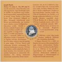 2009. 5Ft-200Ft "Haydn" (7xklf) forgalmi érme sor, benne "Joseph Haydn" Ag emlék...