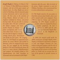 2009. 5Ft-200Ft "Haydn" (7xklf) forgalmi érme sor, benne "Joseph Haydn" Ag emlék...