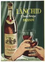 Lánchíd brandy reklám / Lánchíd brandy advertisement card