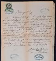 cca 1857-1900 16 db vegyes felvidéki irat