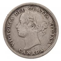 Kanada 1858. 10c Ag Viktória T:2,2- Canada 1858. 10 Cents Ag Victoria C:XF,VF