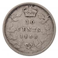 Kanada 1858. 10c Ag "Viktória" T:2,2-
Canada 1858. 10 Cents Ag "Victoria" C:XF,...
