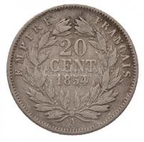 Franciaország / Második Császárság 1854A 20c Ag "III. Napóleon" T:2-
France / Second Empi...
