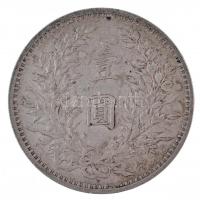 Kína 1914. 1$ (1Y) Ag "Yüan Shihkai" 6 karakter (26,83g) T:2
China 1914. 1 Dollar (1 Yuan...