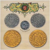 2008. 1Ft-100Ft (7xklf) "Reneszánsz emlékév" forgalmi sor szettben + Mátyás denár Ag fantá...