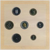 2008. 1Ft-100Ft (7xklf) "Reneszánsz emlékév" forgalmi sor szettben + Mátyás denár Ag fantá...