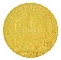 Franciaország 1905. 20Fr Au (6,46g/0.900) T:2
 France 1905. 20 Francs Au (6,46g/0.900) C:XF
Krause...