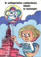 45 db MODERN motívumlap; reklám és üdvözlőlap / 45 modern motive postcards; advertisement, greeting