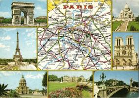 46 db MODERN külföldi városképes lap; görög és francia / 46 modern European town-view postcards; Gre...