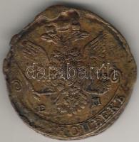 Oroszország 1781EM 5kop tévveret,erősen elcsúszva, értékjelzés hiányzik! T:2/3