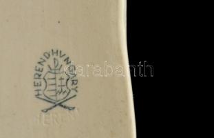 Herendi Eton mintás kis cipő, kézzel festett, jelzett, hibátlan, 10×5×4 cm