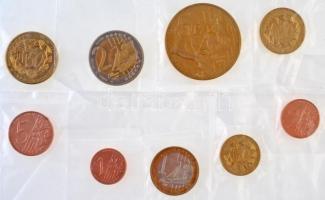2004. 1c-5E "Euro próbaveretek" (9xklf) fémpénz szett, közte 2004. 5E "Liszt Ferenc e...