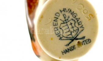 Herendi porcelán kis madár, kézzel festett, jelzett, hibátlan, m: 4,5 cm