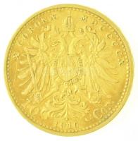 Ausztria 1910. 10K Au "Ferenc József" (3,38g/0.900) T:2
Austria 1910. 10 Corona Au "...