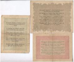 1848. 2Ft + 5Ft barna nyomat + 10Ft "Kossuth bankó" T:III,III-