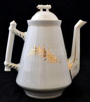 Német hiányos mokkás készlet, részben kézzel festett, jelzés nélkül, kopott