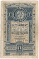 1882. 1Ft / 1G T:III- tűly. Hungary 1882. 1 Forint / 1 Gulden C:VG needle holes Adamo G125