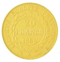 Franciaország 1896A 20Fr Au (6,45g/0.900) T:2
/ France 1896A 20 Francs Au (6,45g/0.900) C:XF
Kraus...