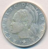Libéria 1962. 1$ Ag T:2,2- Liberia 1962. 1 Dollar Ag C:XF,VF