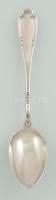 Ezüst (Ag.) teáskanál készlet ( 11 db), jelzett, nettó: 284 g, h:14 cm (11×), karton dobozban