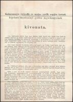 1861 Kolozs vármegye bizottmányának levele gr Teleki László gyászhírével 3 oldalon