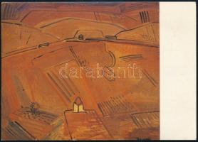 Barcsay Jenő (1900-1988) festő saját kézzel írt képslapja