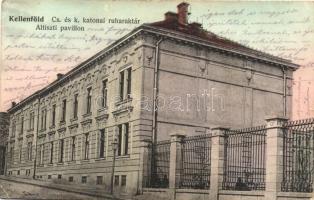 1915 Budapest XI. Kelenföld, Cs. és kir. katonai ruharaktár, altiszti pavilon / K.u.K. Militär Monturs-Depot (Rb)