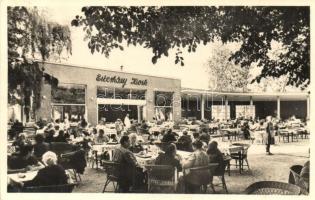 Balatonfüred, Esterházy kioszk, étterem, pincérek és pincérnők, terasz
